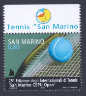 2012 SAN MARINO "25.A EDIZIONE INTERNAZIONALI DI TENNIS CEPU OPEN" SINGOLO MNH - Neufs