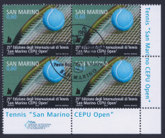 2012 SAN MARINO "25.A EDIZIONE INTERNAZIONALI DI TENNIS CEPU OPEN" QUARTIMA ANNULLO PRIMO GIORNO - Gebruikt