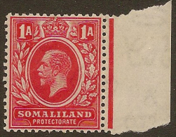 SOMALILAND 1921 1a KGV SG 74 HM #CY226 - Somaliland (Protettorato ...-1959)