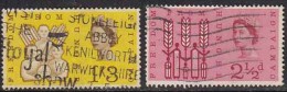 Freedom From Hunger, Food Campaign, Agriculture, Plant, GB Set Of 2 Used, Great Britain 1963, (sample Image) - Contre La Faim