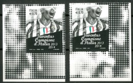 ITALIA / ITALY 2014** - Juventus Campione D´Italia 2013/2014  - 2 Val. Autoadesivi Come Da Scansione - 2011-20: Mint/hinged