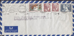 Greece Airmail GROTE & Co., ATHENS 1959 Cover Lettera To FREIBURG Germany Pan, König Paul I. Königin Frederike - Storia Postale