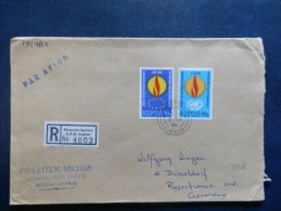 A3816  REGISTRED LETTER TO GERMANY - Storia Postale