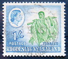 RHODESIA & NYASALAND 1959 1sh Tobacco USED - Rhodésie & Nyasaland (1954-1963)