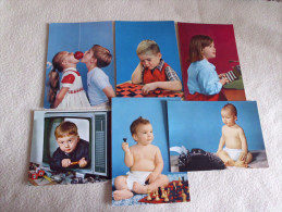 LOT DE 6 CARTES ...JEUX D'ENFANTS... - Collections, Lots & Series