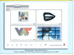 BRD DP-Ganzsachenpostkarte 1997 Abb. Mi. Block 39 10. Documenta Kassel Gemälde - Postcards - Mint