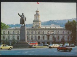 Tbilisi / Georgia /Lenin Square / Autos Car  /  Russian Card - Georgia