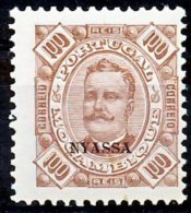 !										■■■■■ds■■ Nyassa 1892 AF#10 * Carlos Neto 100 Réis (x2310) - Nyassa