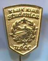 Rowing, Kayak, Canoe - KK STUDENICA, Usce, Serbia, Vintage Pin, Badge - Remo