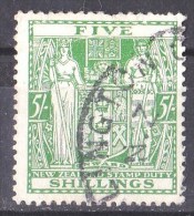 New Zealand 1931 Postal Fiscal 5s Green Used  - Light Creasing - Steuermarken/Dienstmarken