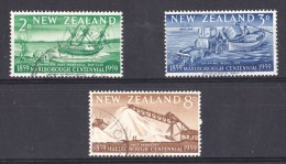 New Zealand 1959 Marlborough Centennial Set Of 3 Used - Used Stamps