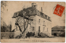 Cpa "  SAINT CHEF - Villa De La Chapelle."  RARE - 1914 - Saint-Chef