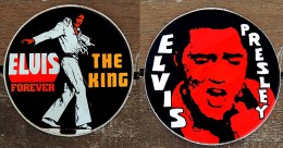Lot De 2 Autocollants Du King - ELVIS PRESLEY - 2 Stickers - Objetos Derivados