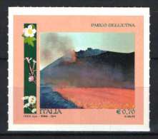 Italy 2014. Volcano - ETNA / Flowers Stamp MNH (**) - 2011-20: Mint/hinged