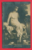Delcampe - 149887 / Germany Art  Arno Von Riesen  - WASSERROSEN ,  WAITING WOMAN GREECE RIVER LONG HAIR -  9 Bulgaria Bulgarie - Riesen, Arno Von