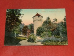 BRETTEN  -  Stadtgarten Mit Simmelturm  -  1912 - Bretten