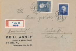 I6841 - Czechoslovakia (1948) Praha 33 (stamp 2Kcs: Shifted Horizontal Perforation - Manufacturing Defect) R! - Plaatfouten En Curiosa