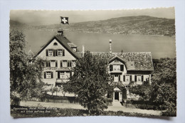 (5/2/67) AK "Feusisberg" Hotel Und Pension Z. Frohen Aussicht Mit Blick Auf Den See - Feusisberg