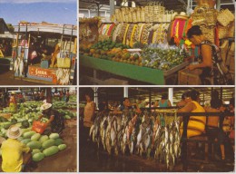 Polynésie Française,TAHITI,outre Mer,iles Du Vent,ile Haute Et Montagneux,origine Volcanique,PAPEETE,Marché ,MARCOPHILIE - Polynésie Française