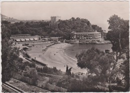 MONACO,MONTE CARLO,1950,BEACH,PLAGE,VU E AERIENNE,CLOTURE,RAIL,HOT EL - Sonstige & Ohne Zuordnung