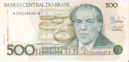 BILLETE DE BRASIL DE 500 CRUZADOS DEL AÑO 1986  (BANKNOTE) SIN CIRCULAR-UNCIRCULATED - Brazilië