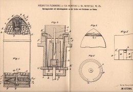 Original Patent - H. Flemming In Groß Montau , Westpreussen , 1895 , Sprenggeschoss , Bombe , Malbork , Mątowy Wie - Westpreussen