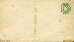 Entier Postal Enveloppe 1/2 Shilling Vert Aigle à Deux Têtes Neuf - Lubeck