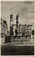 Zittau. Rolandbrunnen Mit Rathaus - Zittau