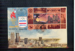 Jugoslawien / Yugoslavia / Yougoslavie 1996 Atlanta Olympic Games Block FDC - Ete 1996: Atlanta