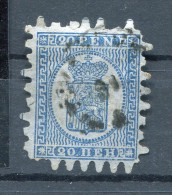 Finland/Russia 1866-74 Serpentine Roulette 20p Blue Sc 9 FA 8  Used - Gebruikt