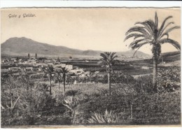 Guia Y Galdar Canary Islands Spain, View Of Town, C1900s/10s Vintage Postcard - Altri & Non Classificati