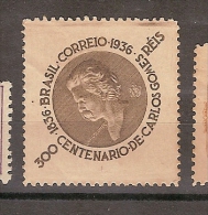 Brazil ** & Cent. Do Nasc. De Carlos Gomes Compositor, Opera O Guarani 1936  (307) - Ungebraucht