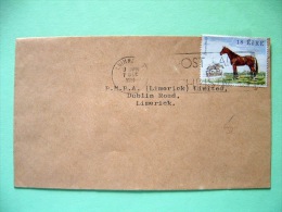 Ireland 1981 Cover To Limerick - Horse - Christmas Slogan - Lettres & Documents