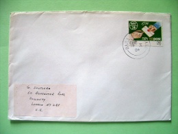 Ireland 1984 Cover To England - Post Office Bicentenary - Hand Taking Sealed Letter - Briefe U. Dokumente
