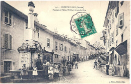 73 MONTMELIAN FONTAINE PILLET WILL ET GRANDE RUE 1915 - Montmelian