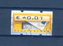 2002   N° 6 € * 0 , 0 1   DISTRIBUTEURS PHOSPHORESCENT OBLITÉRÉ - Timbres De Distributeurs [ATM]