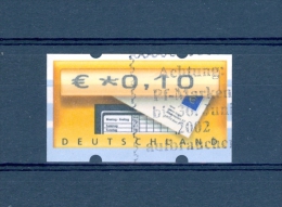 2002 N° 6  € * 0,10 DISTRIBUTEURS PHOSPHORESCENT 30 JUN 2002  OBLITÉRÉ - Timbres De Distributeurs [ATM]