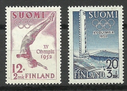 FINNLAND FINLAND Suomi 1952 Olympic Games Helsinki Michel 399 - 402 * - Verano 1952: Helsinki