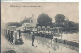 NORD PAS DE CALAIS - 62 - PAS DE CALAIS - SELECTION - AIRE SUR LA LYS - Ecluse Carrée Des Quatre Faces Canal Batellerie - Aire Sur La Lys