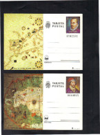 Espagne , 2 Entiers Cartes Postales  . Cartes Marines Du XVI° Siècle. Neuves . - 1931-....