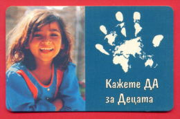 H112 / MOBIKA - UNICEF - SAY YES FOR CHILDREN Phonecards Télécartes Telefonkarten Bulgaria Bulgarie Bulgarien Bulgarije - Bulgaria