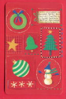 H119 / MOBIKA - UNICEF - HAPPY HOLIDAYS , Snowman , TREE , BELL Phonecards Télécartes Telefonkarten Bulgaria Bulgarie - Bulgarien