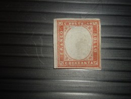 Italie Sardaigne 1855  VARIETE  DOUBLE  EFFIGIE ******* - Sardinia