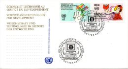 ONU VIENNE. N°147-8 Sur Enveloppe 1er Jour (FDC) De 1992. Ordinateur. - Informática
