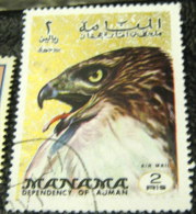 Manama 1972 Airmail - Bird Buteo Jamaicensis 2r - Used - Manama