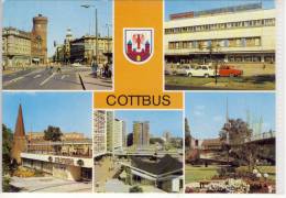 COTTBUS / CHOSEBUZ, Spremberger Str., Warenhaus Konsument, "Am Stadttor", Trabant ..... - Cottbus
