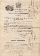 BREVET DE NAVIGATION - Xrare 1848 Buenos Aires à Montevideo - AUTORISATION FRANÇAIS (voir SCAN 2) Port De VERROUILLAGE - Historische Documenten