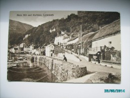 MARS HILL AND HARBOUR , LYNMOUTH , OLD POSTCARD , 0 - Lynmouth & Lynton