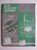 Revue Technique Automobile 1966, TRIUMPH TR4, TR 4 A, Equipement. - Auto