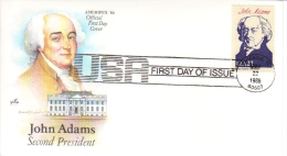 US Presidents  -  John Adams  -  Deuxième  President  -  1er Jour  -  FDC - George Washington